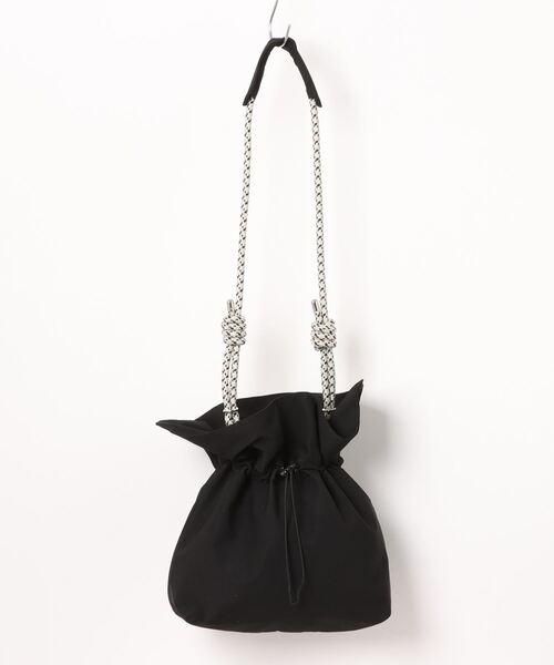 ACCOMMODE（アコモデ）の「ドロストキンチャクバッグ（ショルダーバッグ・レディース・オレンジ/ブラック/アイボリー・FREE）」の19枚目の写真