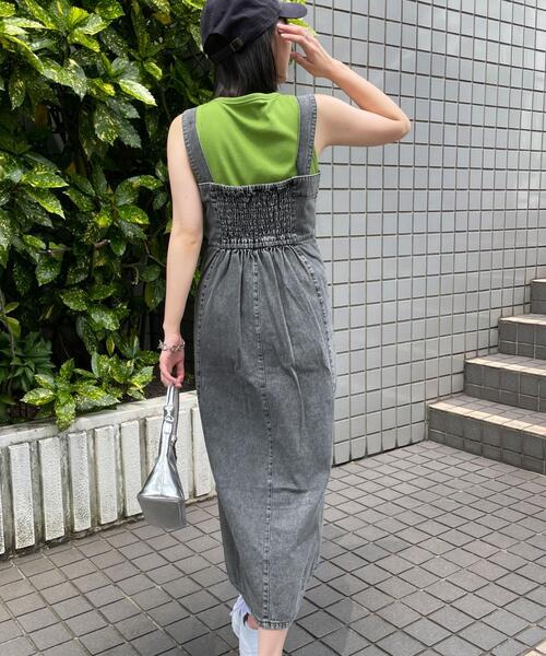 WEGO（ウィゴー）の「WEGO/デニムWジップジャンスカ（ワンピース・レディース・コバルトブルー/ブラック系その他・FREE）」の13枚目の写真