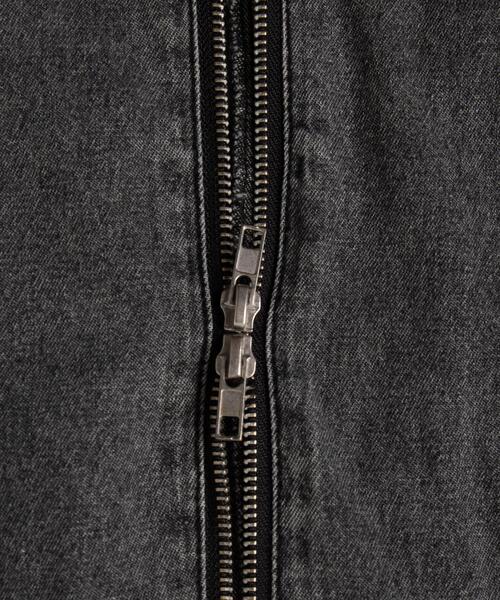 WEGO（ウィゴー）の「WEGO/デニムWジップジャンスカ（ワンピース・レディース・コバルトブルー/ブラック系その他・FREE）」の3枚目の写真