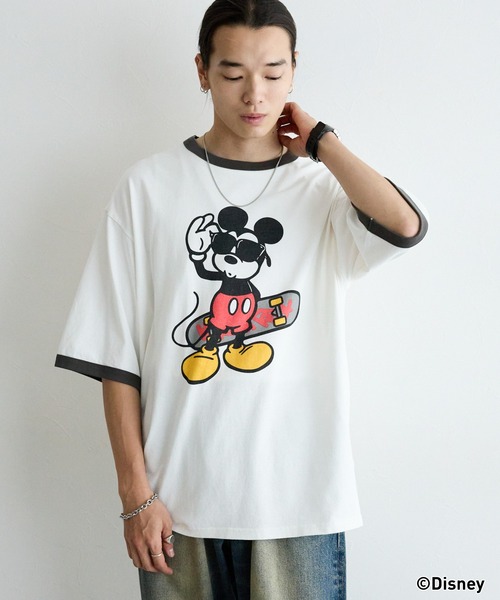 T1 Disneyコラボ Tシャツ SIGNAL SPORTS 「SIGNAL SPORTS」 半袖Tシャツ「Disneyコラボ