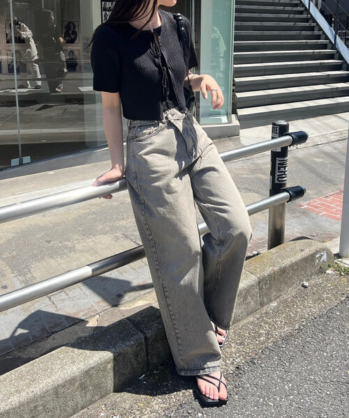 mystic（ミスティック）の「【5色展開】半袖ラメリボンカーディガン（カーディガン/ボレロ・レディース・アイボリー/ブラック/ブルー/グリーン/オレンジ・FREE）」の18枚目の写真