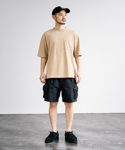 Audience（オーディエンス）の「Audience オーディエンス 60/40クロス マルチポケット カーゴ ショーツ AUD3581（カーゴパンツ・メンズ・オリーブ/ブラック/ブラウン/グレー・M/L）」の14枚目の写真