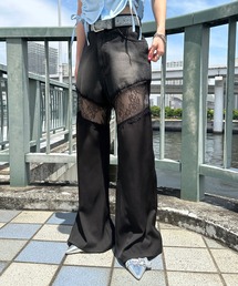 sedacle girl | デニムレースドッキングパンツ(デニムパンツ)