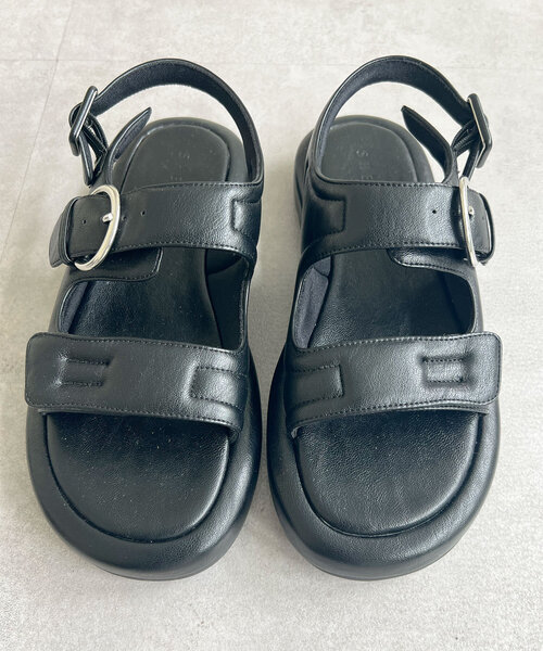 SHENERY（シーナリー）の「【履き心地◎】ボリュームストラップサンダル（サンダル・レディース・ブラック・36/38/37）」の7枚目の写真