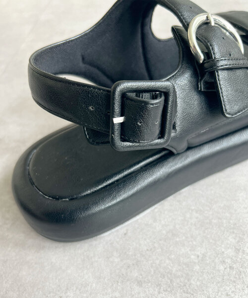 SHENERY（シーナリー）の「【履き心地◎】ボリュームストラップサンダル（サンダル・レディース・ブラック・36/38/37）」の11枚目の写真