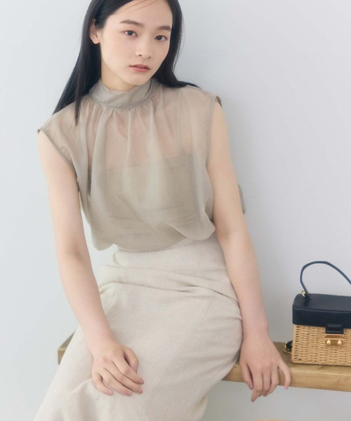 fifth（フィフス）の「スクエア型ショルダーかごバッグ（かごバッグ・レディース・モカ/ベージュ・FREE）」の14枚目の写真