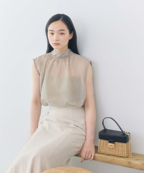 fifth（フィフス）の「スクエア型ショルダーかごバッグ（かごバッグ・レディース・モカ/ベージュ・FREE）」の15枚目の写真