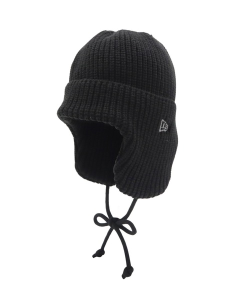 NEW ERA(ニューエラ)の「ニューエラキッズ ニット帽 トラッパー 耳付き(ニットキャップ/ビーニー・キッズ・ホワイト/ブラック/グレー/ネイビー・FREE)」の9枚目の写真