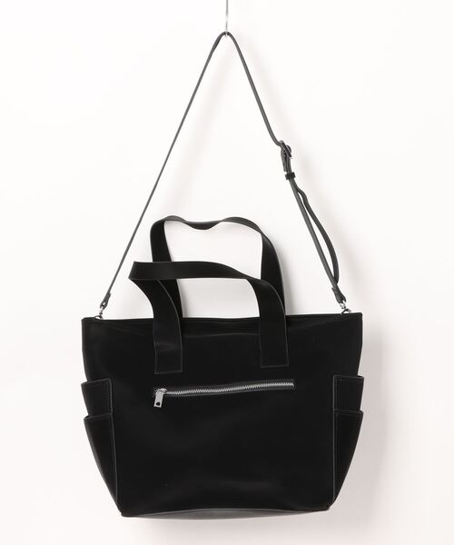 Desigual（デシグアル）の「POCKET FACE PRAVIA PUショッピングバッグ（ハンドバッグ・レディース・ブラック/ホワイト・FREE）」の3枚目の写真