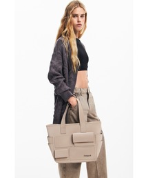 POCKET FACE PRAVIA PUショッピングバッグ