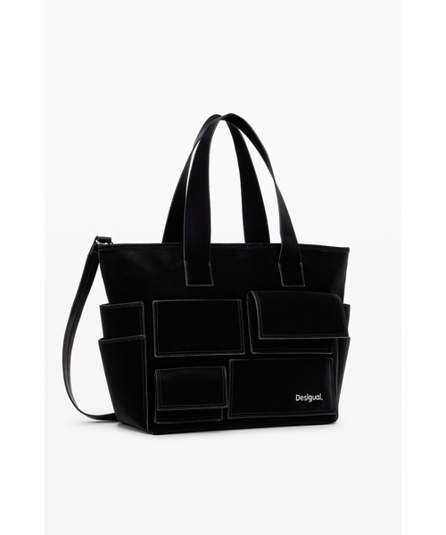 POCKET FACE PRAVIA PUショッピングバッグ（ハンドバッグ）｜Desigual（デシグアル）