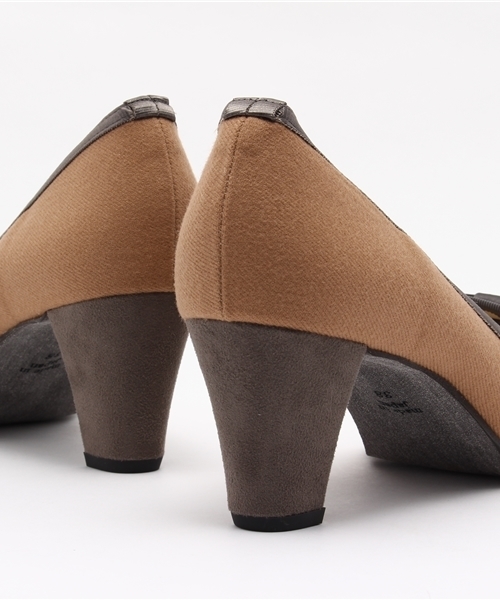 LE TALON（ルタロン）の「6CMギャザーリボンオペラ（パンプス・レディース・チャコールグレー/ピンク/ブラック・35.5/37.5/36/37/38/36.5）」の9枚目の写真