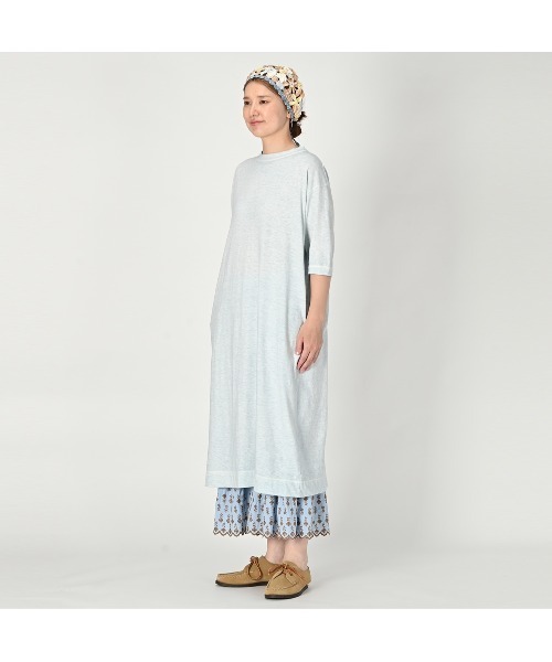 45R（フォーティファイブアール）の「天竺の45星ドレス（草木染め）（ワンピース・レディース・ブルー系その他2/ブルー系その他3/ブルー系その他・FREE）」の6枚目の写真