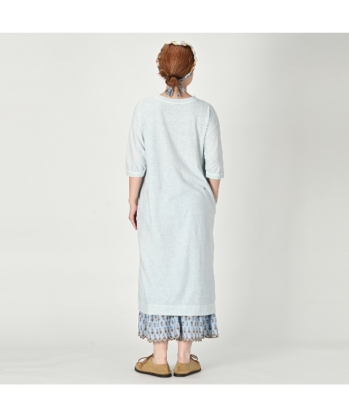 45R（フォーティファイブアール）の「天竺の45星ドレス（草木染め）（ワンピース・レディース・ブルー系その他2/ブルー系その他3/ブルー系その他・FREE）」の7枚目の写真