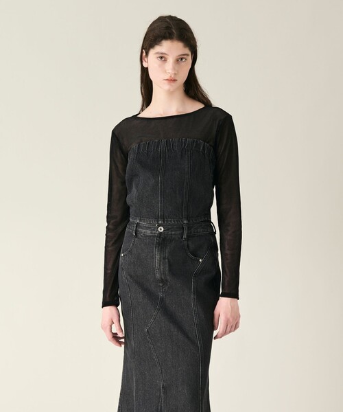 【セール】デニムビスチェ（ベスト）｜GRACE CONTINENTAL（グレースコンチネンタル） 6,600円