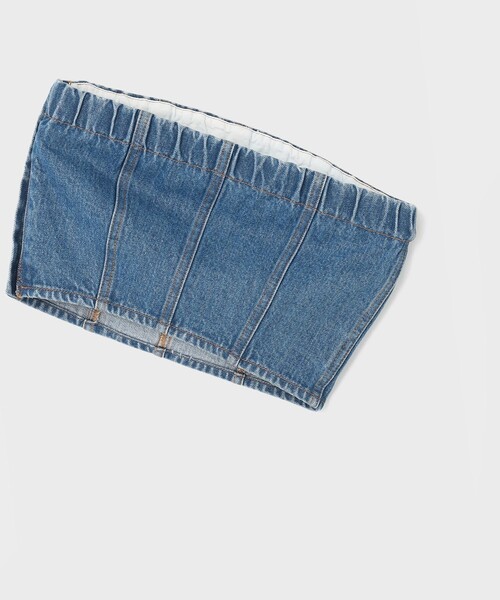 GRACE CONTINENTAL（グレースコンチネンタル）の「デニムビスチェ（その他トップス・レディース・インディゴブルー/ブラック・36/38）」の7枚目の写真