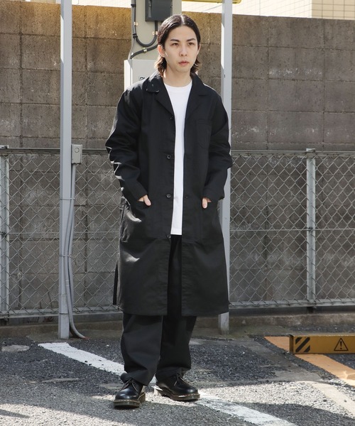 ROOPTOKYO（ループトウキョウ）の「T/Cエンジニアコート ステンカラーコート ロングコート（ステンカラーコート・メンズ・ブラック・M）」の5枚目の写真