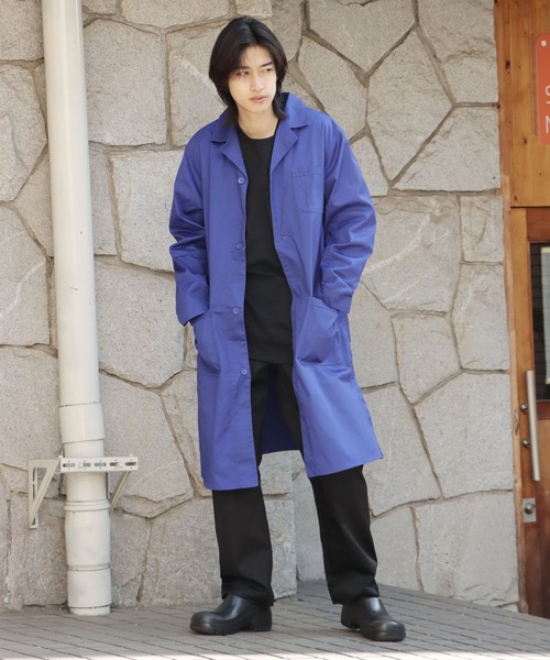 ROOPTOKYO（ループトウキョウ）の「T/Cエンジニアコート ステンカラーコート ロングコート（ステンカラーコート・メンズ・ブラック・M）」の13枚目の写真