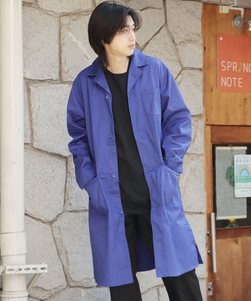 ROOPTOKYO（ループトウキョウ）の「T/Cエンジニアコート ステンカラーコート ロングコート（ステンカラーコート・メンズ・ブラック・M）」の11枚目の写真