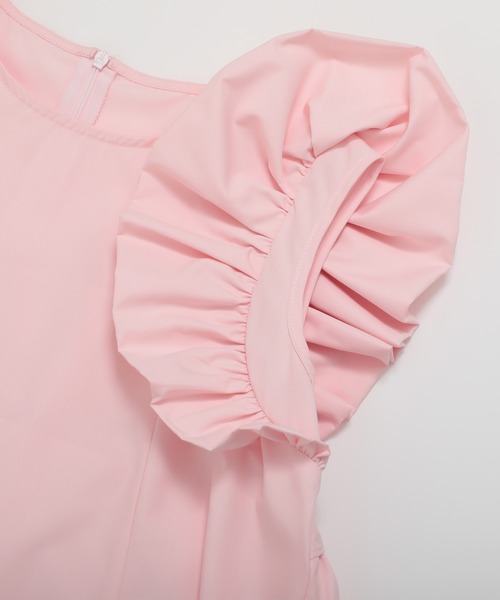 バックフリルAラインブラウス（シャツ/ブラウス）｜Fit more（フィット