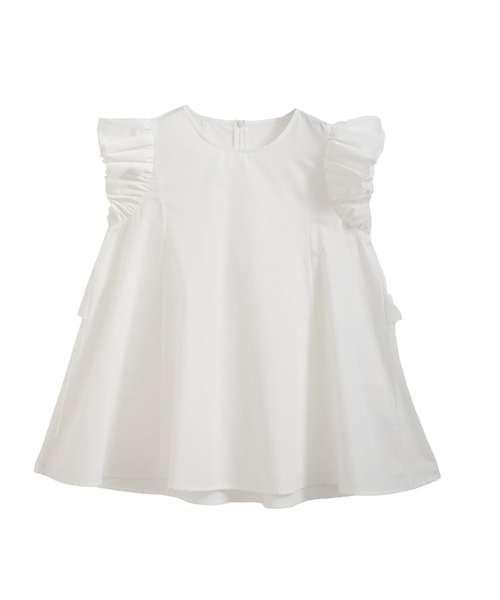 バックフリルAラインブラウス（シャツ/ブラウス）｜Fit more（フィット