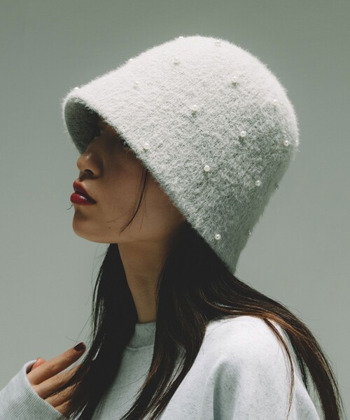 FREAK'S STORE（フリークスストア）の「パールハット（ハット・レディース・ブラック/ベージュ/グレー・ONE SIZE）」の5枚目の写真