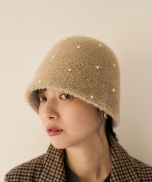 FREAK'S STORE（フリークスストア）の「パールハット（ハット・レディース・ブラック/ベージュ/グレー・ONE SIZE）」の9枚目の写真