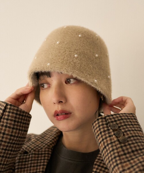 FREAK'S STORE（フリークスストア）の「パールハット（ハット・レディース・ブラック/ベージュ/グレー・ONE SIZE）」の10枚目の写真