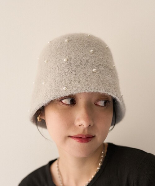 FREAK'S STORE（フリークスストア）の「パールハット（ハット・レディース・ブラック/ベージュ/グレー・ONE SIZE）」の13枚目の写真