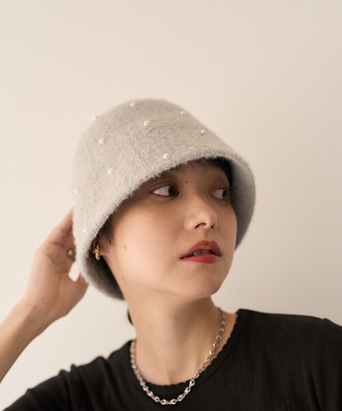 FREAK'S STORE（フリークスストア）の「パールハット（ハット・レディース・ブラック/ベージュ/グレー・ONE SIZE）」の15枚目の写真