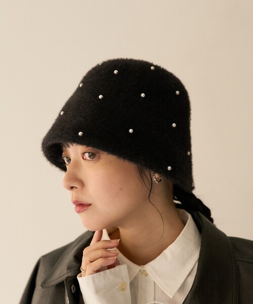 FREAK'S STORE（フリークスストア）の「パールハット（ハット・レディース・ブラック/ベージュ/グレー・ONE SIZE）」の18枚目の写真