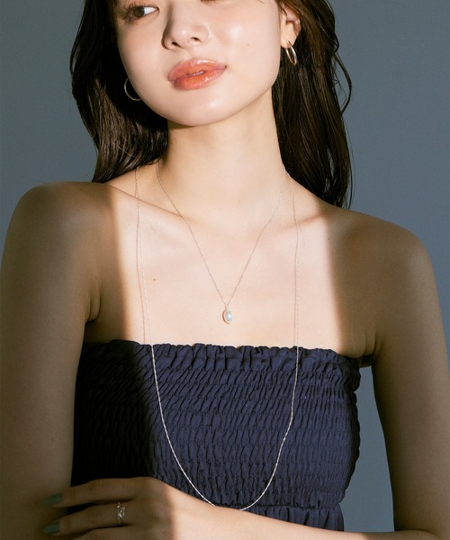 silver925〉1粒淡水パールネックレス（ネックレス）｜Jolie Toujours 