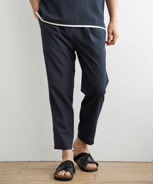 【セットアップ対応】イージーケアリネンライクアンクルパンツ