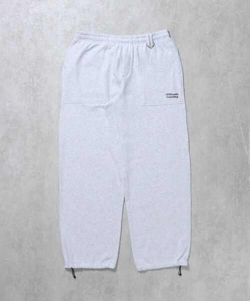 FFEIN（フェイン）の「【FFEIN(フェイン)】シンプルワイドベイカースウェットパンツ / 刺繍 ワンポイント シンプル ノームコア 綺麗目（スウェットパンツ・メンズ・グレー/ブラック/ライトグレー/ネイビー/アッシュグレー・SMALL/MEDIUM/LARGE）」の4枚目の写真