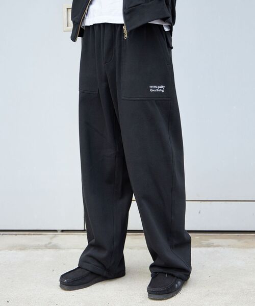 FFEIN（フェイン）の「【FFEIN(フェイン)】シンプルワイドベイカースウェットパンツ / 刺繍 ワンポイント シンプル ノームコア 綺麗目（スウェットパンツ・メンズ・グレー/ブラック/ライトグレー/ネイビー/アッシュグレー・SMALL/MEDIUM/LARGE）」の17枚目の写真