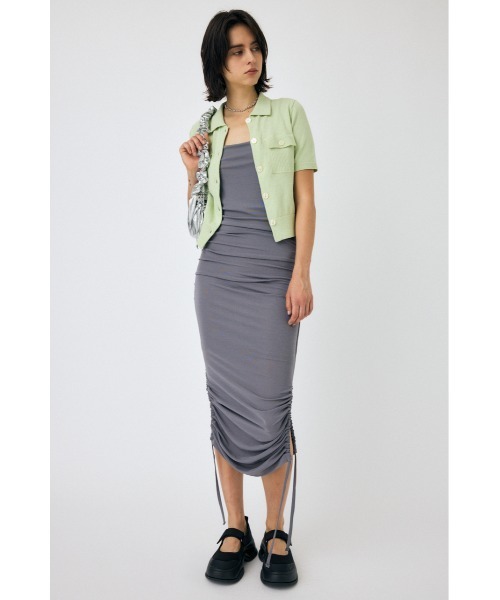 MOUSSY(マウジー)の「OVERLOCK POCKET KNIT シャツ(ニット/セーター・レディース・ライトグリーン/アイボリー/ブラック・FREE)」の14枚目の写真