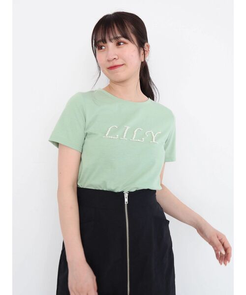 セール】・swing by パールロゴTEE（Tシャツ/カットソー）｜Green