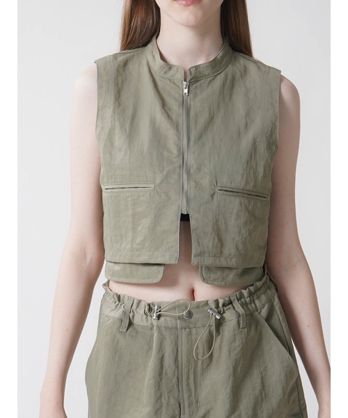 :ETHROF(イーサオブ)の「NYLON SHORT VEST(ベスト・レディース・ブラック/カーキ・FREE)」の16枚目の写真