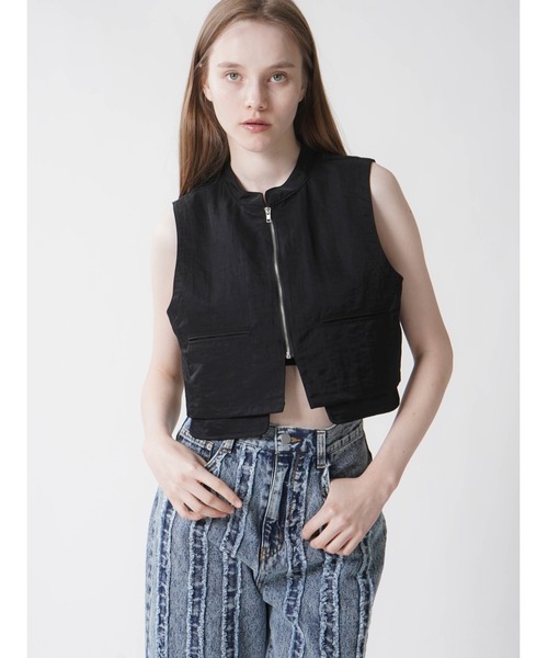 :ETHROF(イーサオブ)の「NYLON SHORT VEST(ベスト・レディース・ブラック/カーキ・FREE)」の17枚目の写真