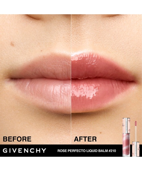 GIVENCHY BEAUTY（ジバンシイ ビューティー）の「▲ローズ・パーフェクト・リキッド（フォール コレクション 2024)（リップクリーム・レディース・No.210 ピンク・ヌード/No.112 アーモンド・ヌード・FREE）」の5枚目の写真