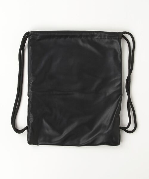 PARROTT CANVAS（パロットキャンバス）の「PU Leather knap sack（バックパック/リュック・レディース・ブラック・FREE）」の2枚目の写真