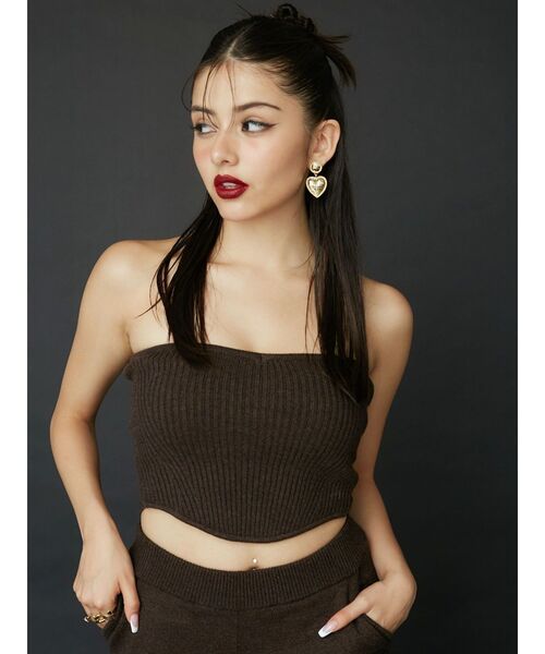 EVRIS（エヴリス）の「SURFACE HEART MOTIFピアス（ピアス（両耳用）・レディース・ゴールド/シルバー・FREE）」の4枚目の写真