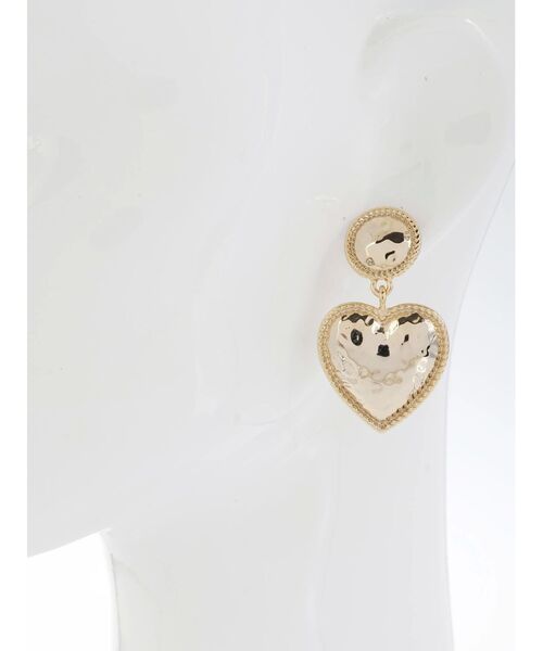 EVRIS（エヴリス）の「SURFACE HEART MOTIFピアス（ピアス（両耳用）・レディース・ゴールド/シルバー・FREE）」の10枚目の写真