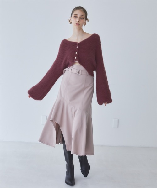 REDYAZEL(レディアゼル)の「アシメフレアスカート(スカート・レディース・ピンク/サックスブルー/ブラック・MEDIUM/SMALL)」の4枚目の写真