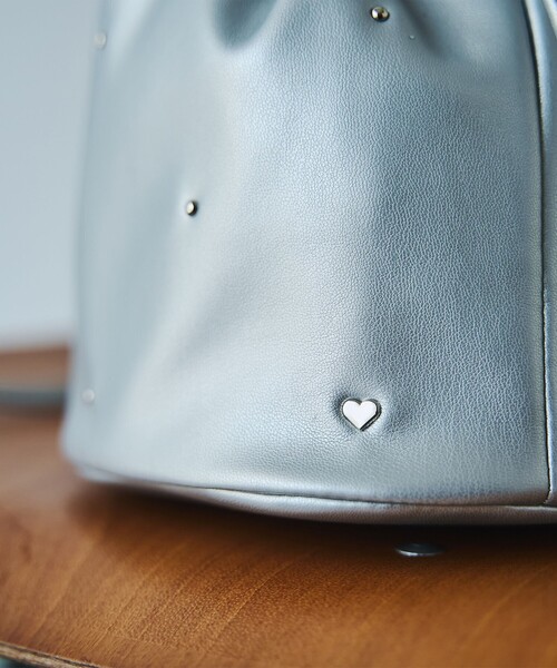 coen（コーエン）の「スタッズキンチャクショルダーバッグ（ショルダーバッグ・レディース・シルバー/ブラック・FREE）」の8枚目の写真