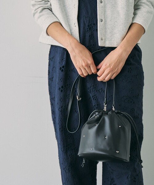 coen（コーエン）の「スタッズキンチャクショルダーバッグ（ショルダーバッグ・レディース・シルバー/ブラック・FREE）」の13枚目の写真