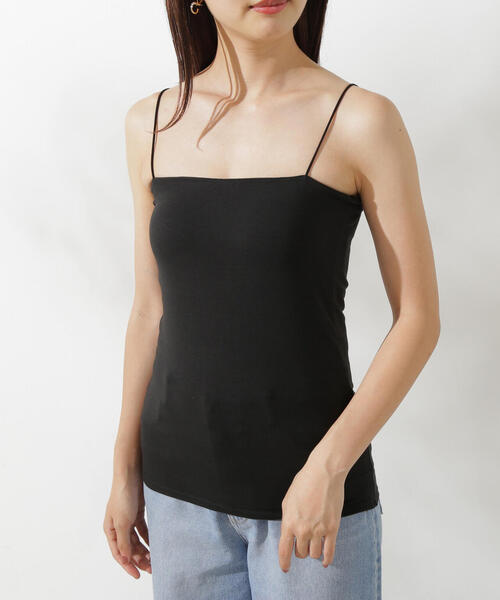 PROPORTION BODY DRESSING（プロポーションボディドレッシング）の「カップ付インナーキャミ（キャミソール・レディース・ブラック/ホワイト・SMALL/MEDIUM）」の7枚目の写真