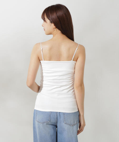 PROPORTION BODY DRESSING（プロポーションボディドレッシング）の「カップ付インナーキャミ（キャミソール・レディース・ブラック/ホワイト・SMALL/MEDIUM）」の11枚目の写真