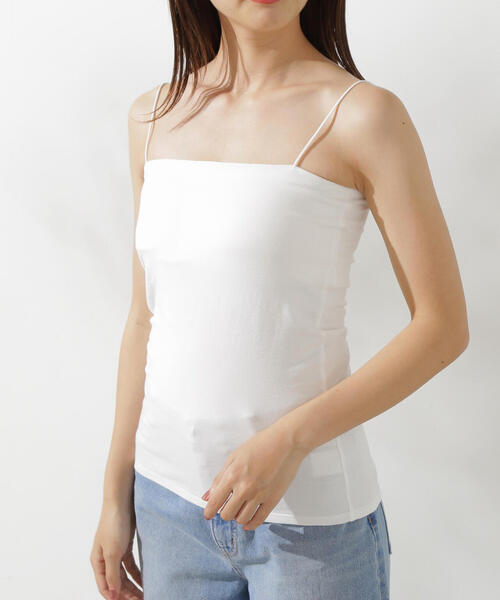 PROPORTION BODY DRESSING（プロポーションボディドレッシング）の「カップ付インナーキャミ（キャミソール・レディース・ブラック/ホワイト・SMALL/MEDIUM）」の12枚目の写真