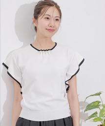 Jayro | ネックパール付き配色プルオーバー(Tシャツ/カットソー)